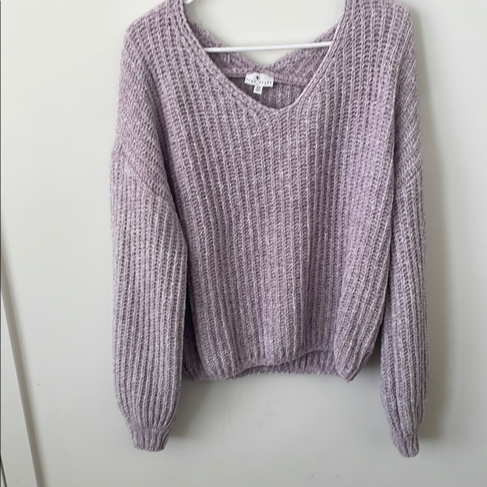 Lavender Knit Women's Sweater